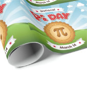 Papier Cadeau Terminez avec Pi Day (Coin rond)