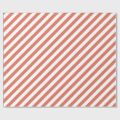 Papier Cadeau Terra Cotta Diagonal Stripe (Plat)