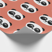 Papier Cadeau Terra Cotta - Joyeux visage de Panda (Coin)