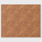 Papier Cadeau Terracotta Shimmer géométrique (Plat)