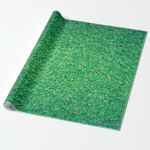 Papier Cadeau Terrain gazon vert texture