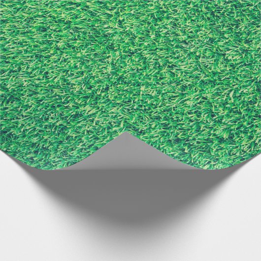 Papier Cadeau Terrain gazon vert texture (Coin)