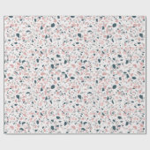Papier Cadeau Terrazzo abstrait, dessin mignon (Plat)