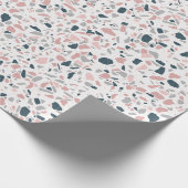 Papier Cadeau Terrazzo abstrait, dessin mignon (Coin)