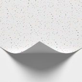Papier Cadeau Terrazzo blanc (Coin)