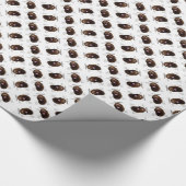 Papier Cadeau Terre-Neuve (Brown) Conception de l'histoire (Coin)