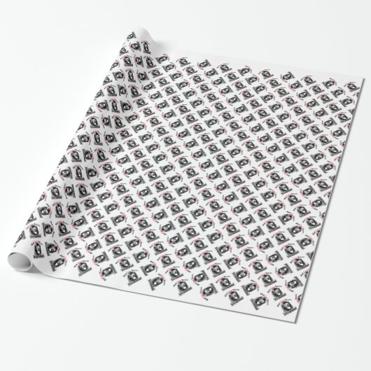 Papier Cadeau Terre-Neuve doit aimer Drool (Déroulé)