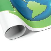 Papier Cadeau Terre verte (Coin rond)
