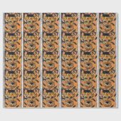 PAPIER CADEAU TERRIER AIRDALÉ (Plat)