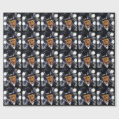 PAPIER CADEAU TERRIER AIREDALE (Plat)