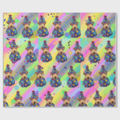 PAPIER CADEAU TERRIER AIREDALE            (Plat)