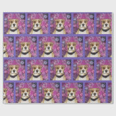 PAPIER CADEAU TERRIER AMÉRICAIN DU STAFFORDSHIRE (Plat)