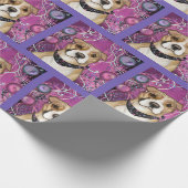 PAPIER CADEAU TERRIER AMÉRICAIN DU STAFFORDSHIRE (Coin)