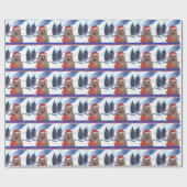 PAPIER CADEAU TERRIER AUSTRALIEN (Plat)