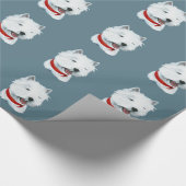 Papier Cadeau Terrier Blanc de West Highland (Coin)