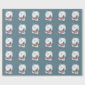 Papier Cadeau Terrier Blanc de West Highland (Plat)