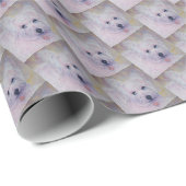 Papier Cadeau TERRIER BLANC Ouest (Coin rond)