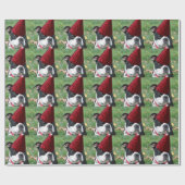 Papier Cadeau Terrier de Boston (Plat)