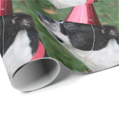 Papier Cadeau Terrier de Boston (Coin rond)