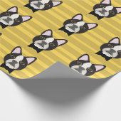 Papier Cadeau Terrier de Boston (Coin)