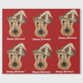 Papier Cadeau TERRIERS Airedale (Plat)