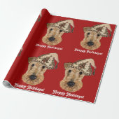 Papier Cadeau TERRIERS Airedale (Déroulé)