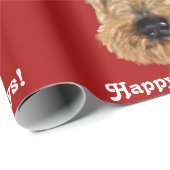 Papier Cadeau TERRIERS Airedale (Coin rond)