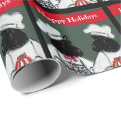 Papier Cadeau Terriers Écossais    (Coin rond)