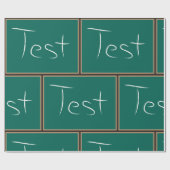 Papier Cadeau Test Chalkboard School (Plat)