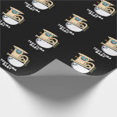 Papier Cadeau Test Tuba Baby Funny Science Tuba Pun Dark BG (Coin)