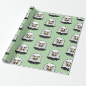 Papier Cadeau Tête d'aigle américain (Déroulé)
