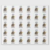 Papier Cadeau Tête d'Aigle Royal (Plat)