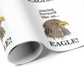 Papier Cadeau Tête d'Aigle Royal (Coin rond)