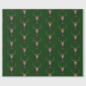 Papier Cadeau Tête de cerf (Plat)