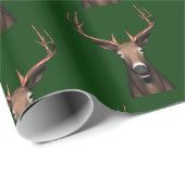 Papier Cadeau Tête de cerf (Coin rond)