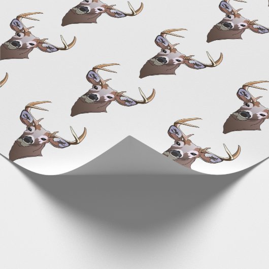 Papier Cadeau Tête de cerf (Coin)