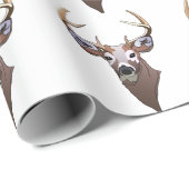 Papier Cadeau Tête de cerf (Coin rond)