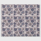 Papier Cadeau Tête de dessin à main de Bulldog (Plat)