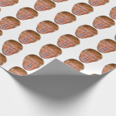Papier Cadeau Tête de flottement de Donald Trump (Coin)