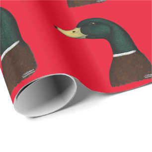 Papier Cadeau Tête de Mallard Drake