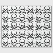 Papier Cadeau Tête de mort (Plat)