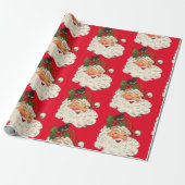 Papier Cadeau Tête de Noël du père de l'oeil Winklinge (Déroulé)