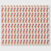 Papier Cadeau Tête de Trump amusante (Plat)