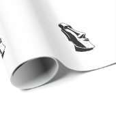 Papier Cadeau Tête d'île de Pâques (Coin rond)