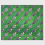 Papier Cadeau Têtes d'éléphant et sentiers Noël Motif (Plat)