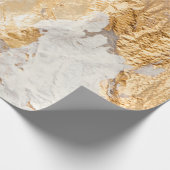 Papier Cadeau Tex Arrière - plan Peint Moderne Blanc Et Or (Coin)