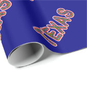 Papier Cadeau Texan de Bluebonnet (Coin rond)