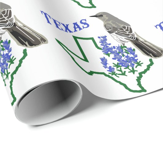 Papier Cadeau Texas (Coin rond)