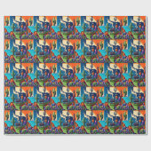 Papier Cadeau Texas BBQ Party 1 (Plat)