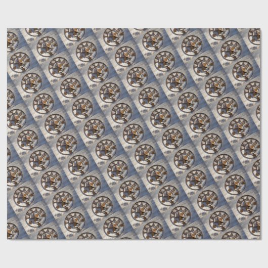 Papier Cadeau Texas Lone Star (Plat)
